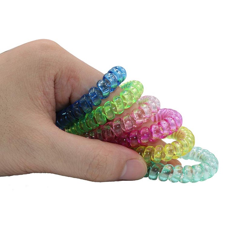 MaberryTech Direct Sensory Fidget Bracelet Stretchy Coil Bracelets for Kids, 6 Pack Toddler Bracelets Funny Speech and Communication Aid Sensory Toys for Boys Girls with Autism ADHD Anxiety or Special Needs - Image 4