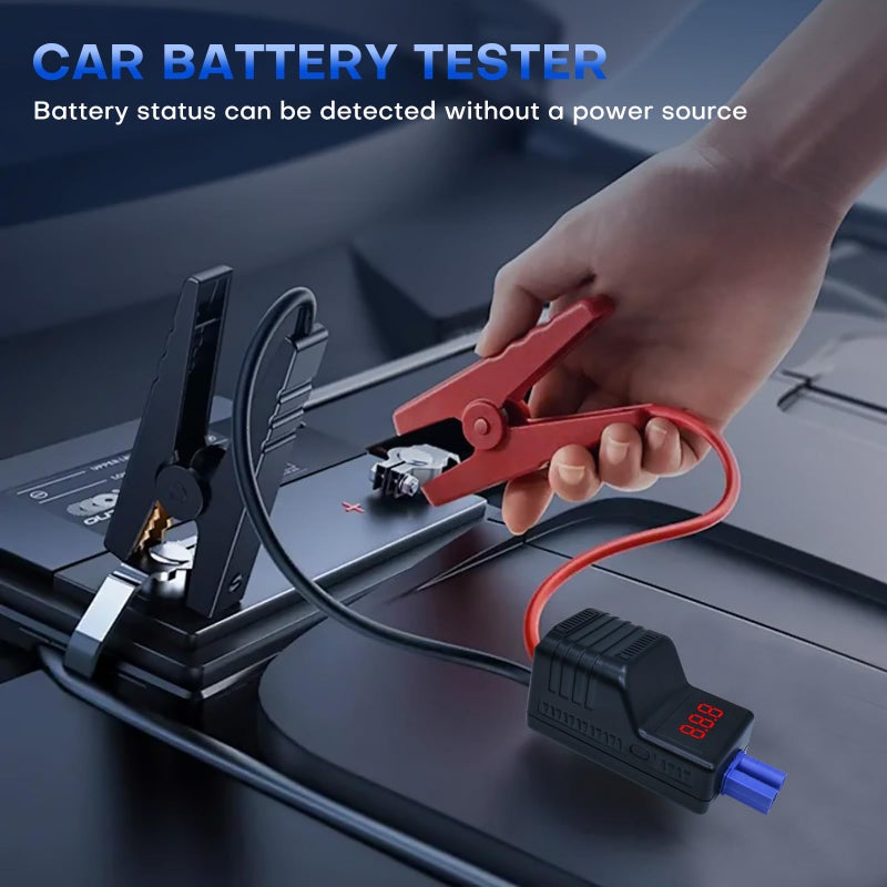 DY Power Sun EC5 Smart Jump Starter Clamps,EC5 Heavy Duty Jump Starter Automotive Booster Clamp Cables Replacement Alligator Clamps with Intelligent LCD Screen for 12V Car Jump Starterand Many Other Brands - Image 5