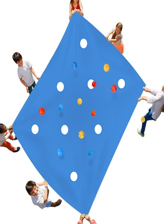 Sonyabecca Hole Tarp Team - Blue Building Game Props Outdoor Fun Equipment - Passing & Dribbling - 98''L x 71''W - Image 1