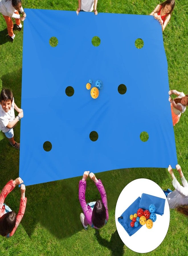 Sonyabecca Hole Tarp Team - Blue Building Game Props Outdoor Fun Equipment - Passing & Dribbling - 98''L x 71''W - Image 2
