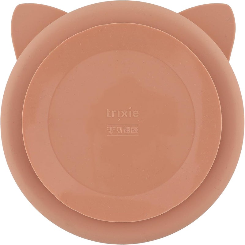 Trixie Silicone Plate with Suction Cup and Compartments for Babies and Children (Mrs. Cat) - Image 2