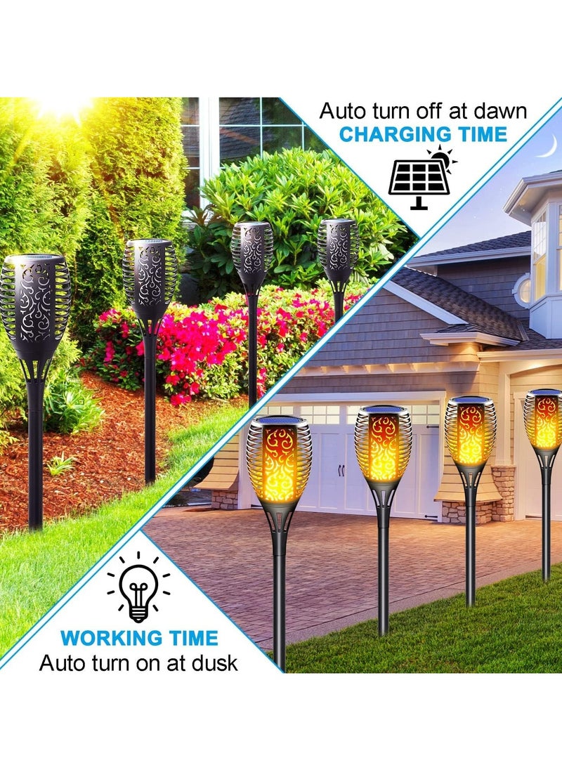 DubaiGallery Solar Lights Outdoor Garden, Upgraded LED Solar Flame Lights Flickering Dancing Torch Lights Waterproof Solar Powered Lighting Landscape Decoration for Garden Patio Pathway Yard  - Image 4