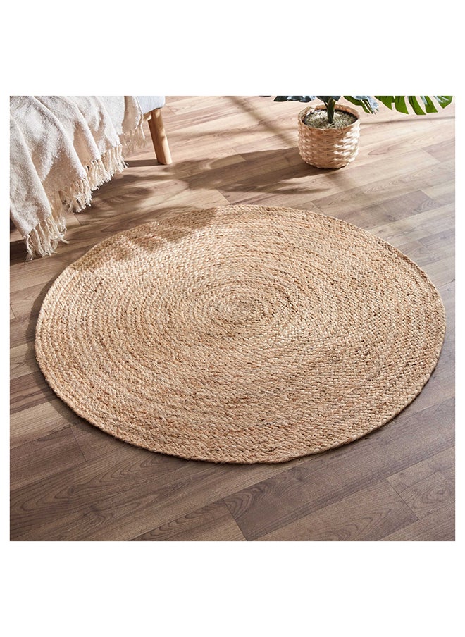 Home Box Natura Round Hand Braided Jute Rug 90 x 90 cm  - Image 2