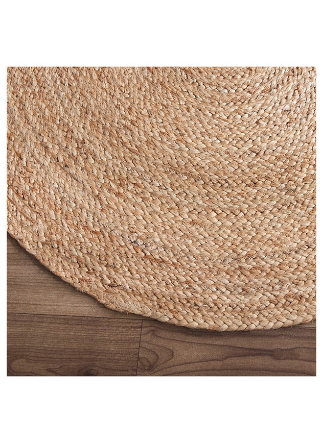 Home Box Natura Round Hand Braided Jute Rug 90 x 90 cm  - Image 3