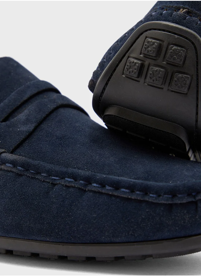 Robert Wood Faux Suede Loafers