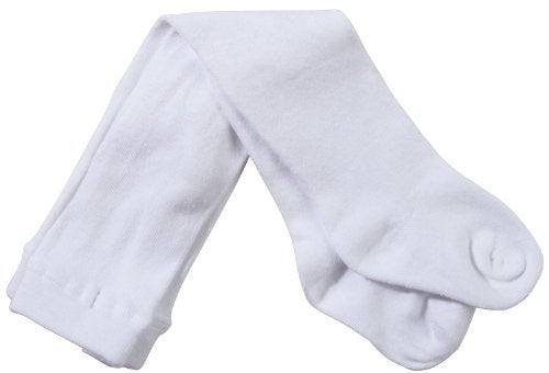 Jefferies Socks Girls 2-6x Seamless Organic Cotton Tights, White, 8-10 Years - Image 5
