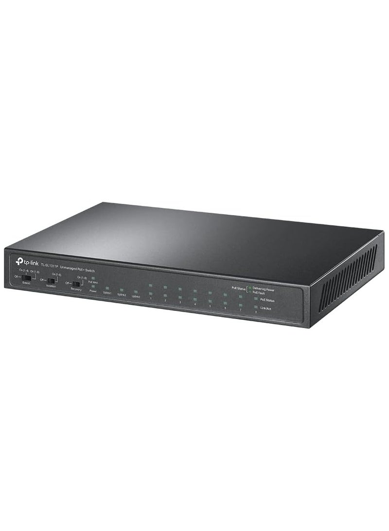 Tp-link Tl TP-Link Link UNMANAGEABLE 8 Port 10/100 2 Port GIGABIT 1 Port SFP SL1311P  - Image 1
