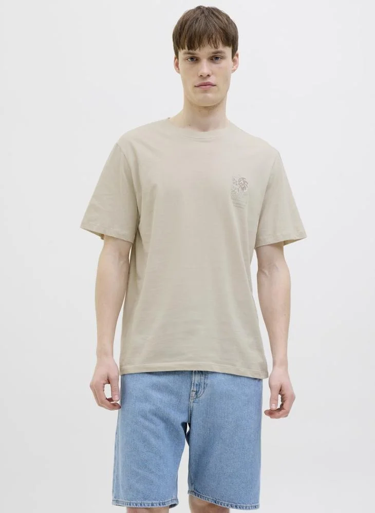 ج ج ريبل Short Sleeve Crew Neck T-Shirt