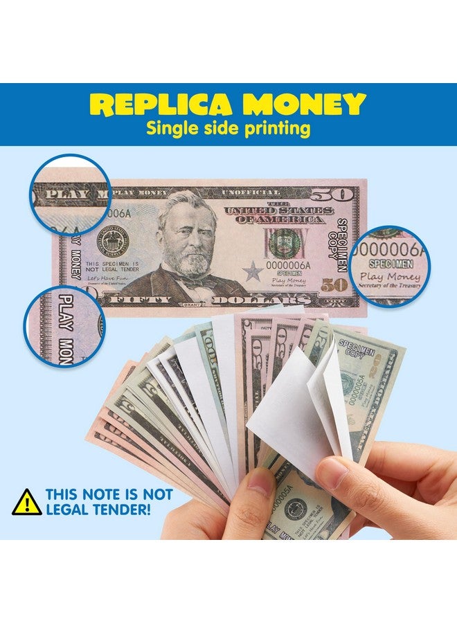 JOYIN JOYIN 35PCS Kids Replica Money, Credit Cards Set, Toddler Wallet, Single-Sided Printed Currency (Copy) for Math Learning, Cash Register Play, Dress Up Party Favors, Birthday Gift  - Image 3