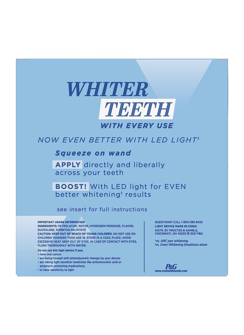Crest - Whitening Emulsions Leave-on Teeth Whitening Gel Kit With LED Accelerator Light - Image 1