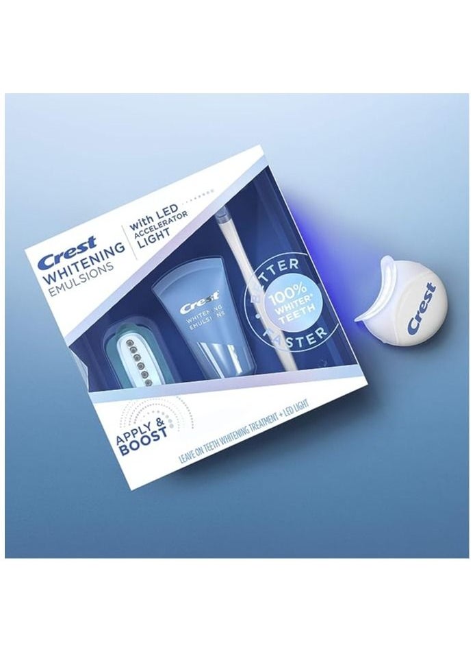 Crest - Whitening Emulsions Leave-on Teeth Whitening Gel Kit With LED Accelerator Light - Image 1