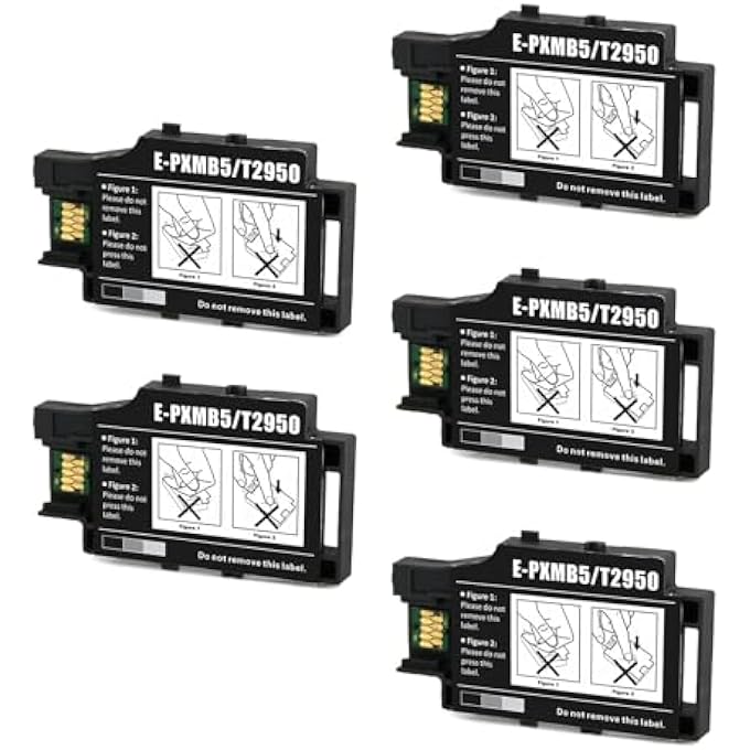 REMANUFACTURED T2950 MAINTENANCE BOX T295000, COMPATIBLE FOR WF-100 WF-110 WF-100W WF-110 PRINTER (5 PACK) - Image 2