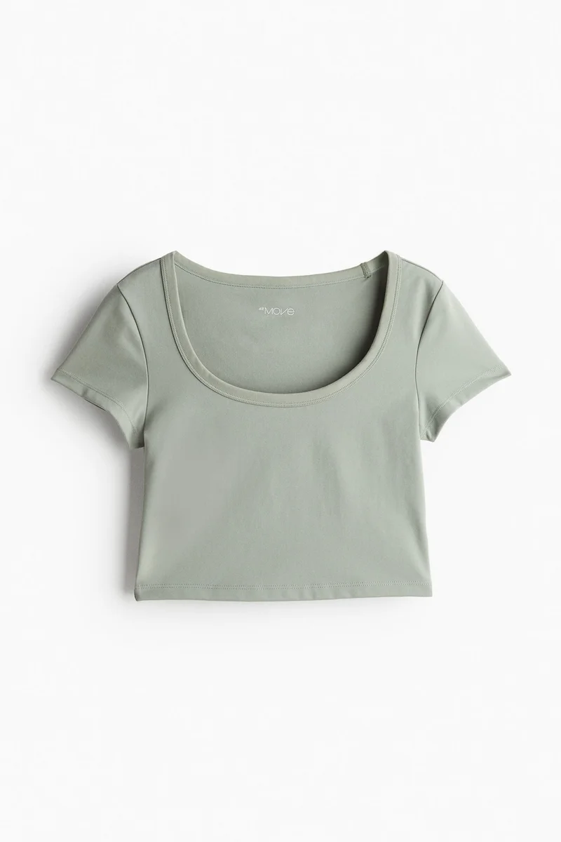 اتش اند ام Drymove™ Scoop Neck Crop Top