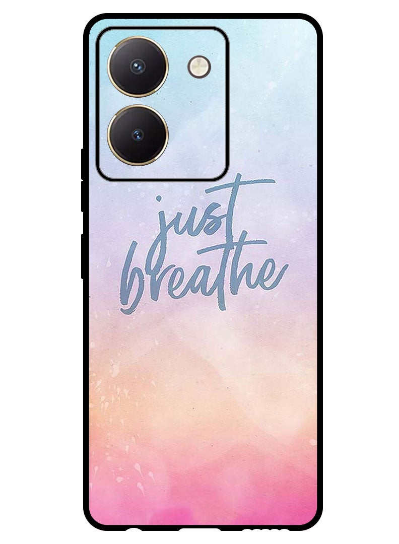Theodor Protective Case Anti Scratch Shock Proof Bumper Cover For Vivo Y27s Just Breathe - Image 1