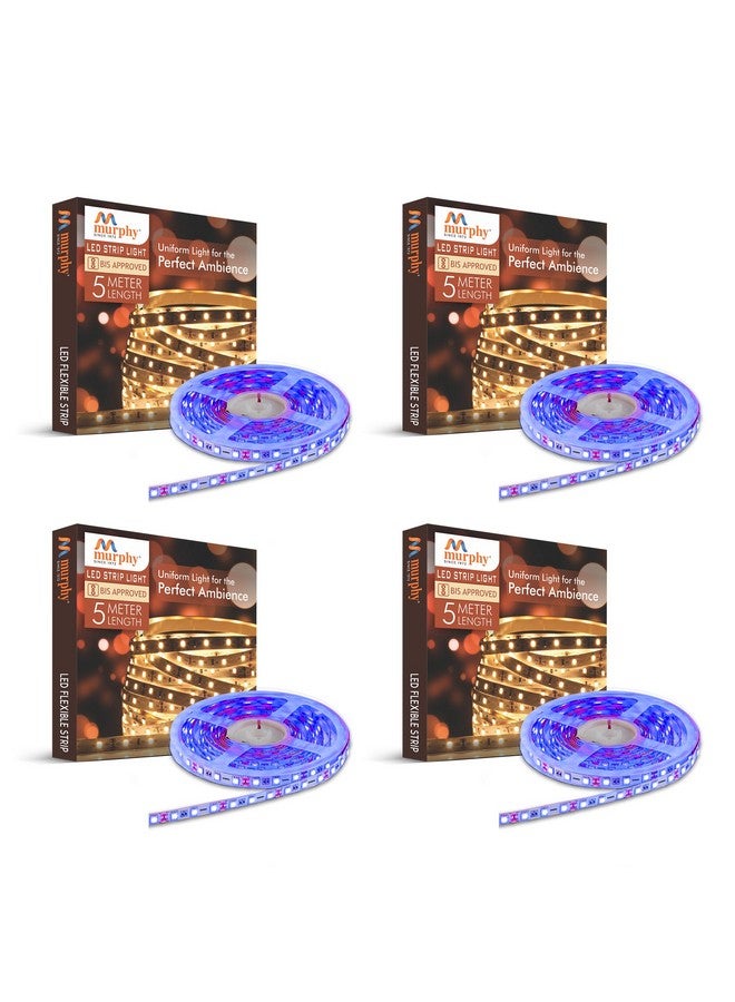 Murphy 25W LED Strip 2835 Cove Light 5 Metre (Blue, Pack of 4) with Driver - Image 1