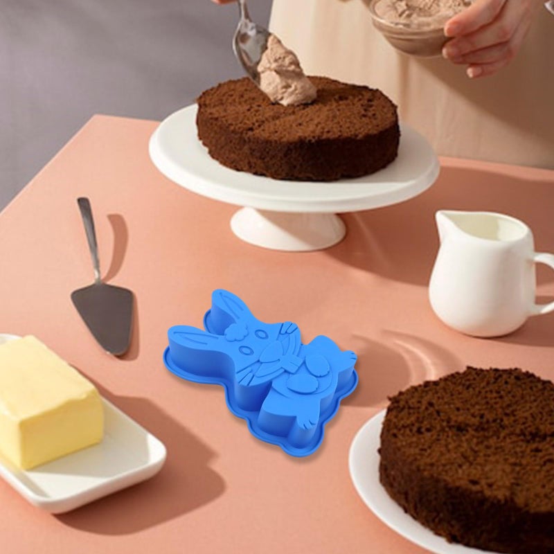 Flexible Silicone Rabbit Mold For Baking Cake Chocolate Easter Treats Food Grade - Image 5