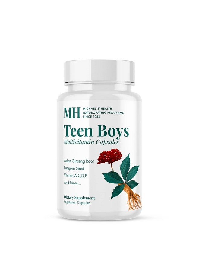 MICHAEL'S Health Naturopathic Programs Teen Boys - 60 Vegetarian Capsules - Daily Multivitamin Supplement - Kosher - 30 Servings - Image 1