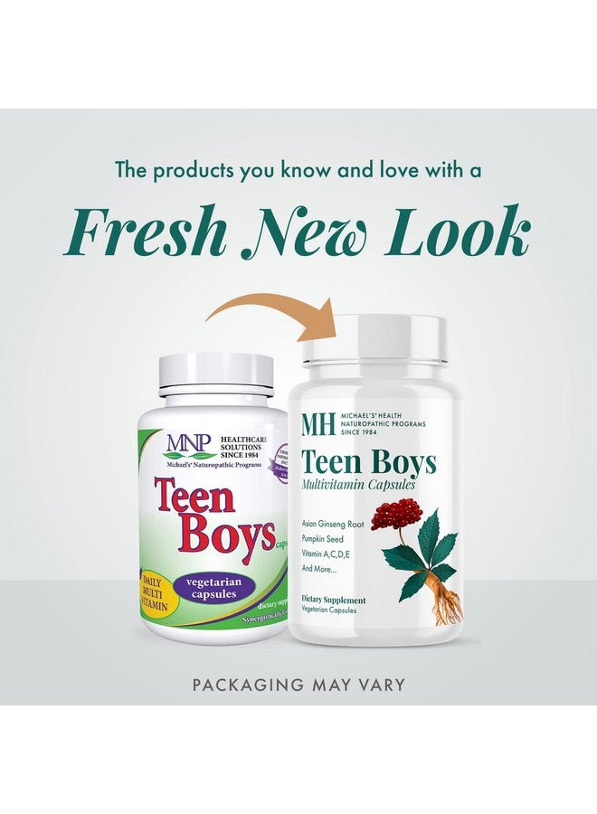 MICHAEL'S Health Naturopathic Programs Teen Boys - 60 Vegetarian Capsules - Daily Multivitamin Supplement - Kosher - 30 Servings - Image 3