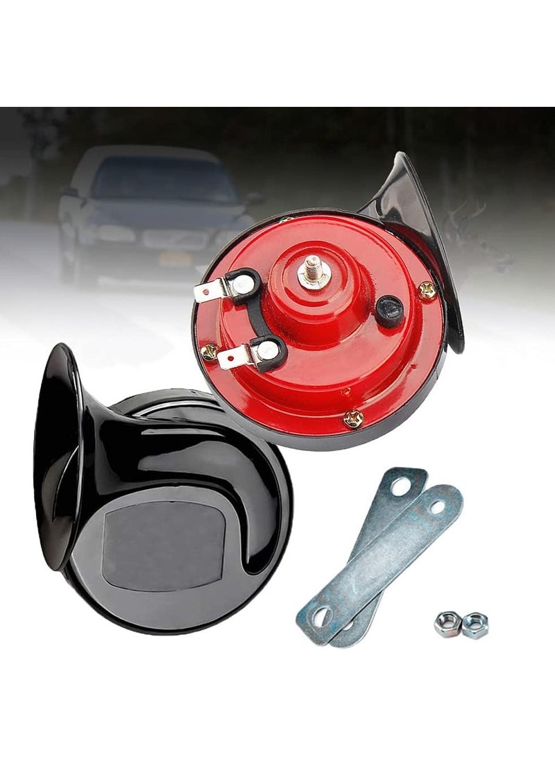 Dual Tone Car Horn,2Pcs 300DB Super Loud Train Horn Air Horns 12V Waterproof Double Horn Raging Sound Electric Snail Horn For Car Motorcycle Bikes Truck And Boats - Image 1