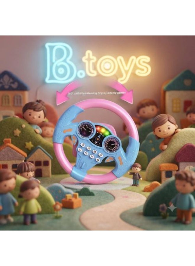B.toys Turn & Learn 360° Interactive Toy Steering Wheel Driver