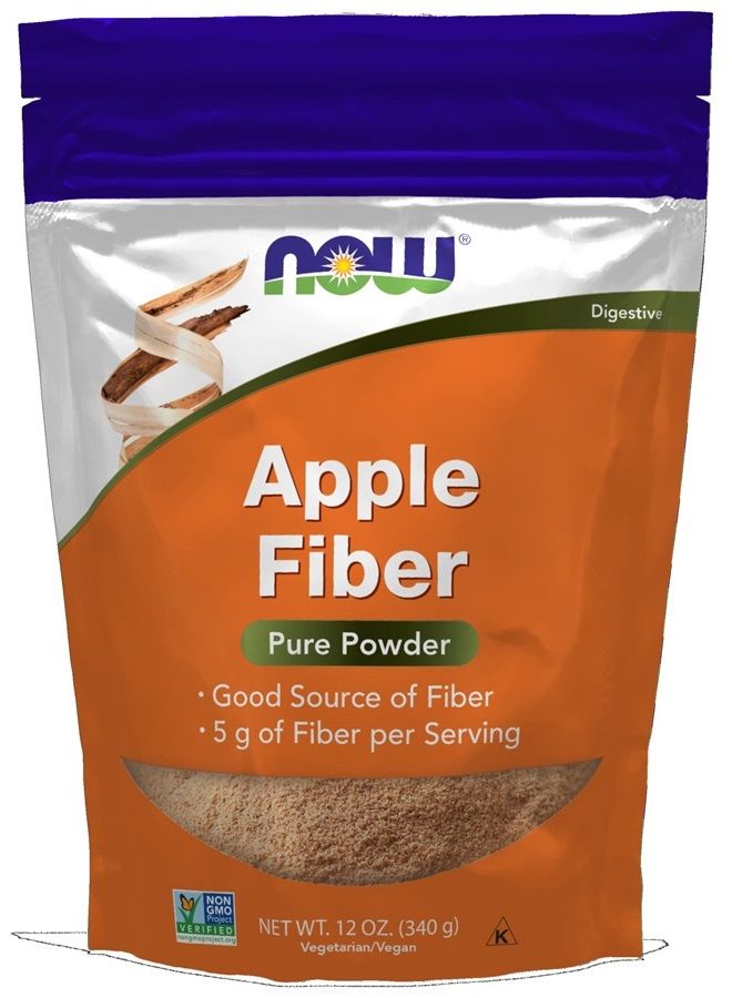 Supplements, Pure Apple Fiber Powder with Apple Pectin, Non-GMO Project Verified, 12-Ounce