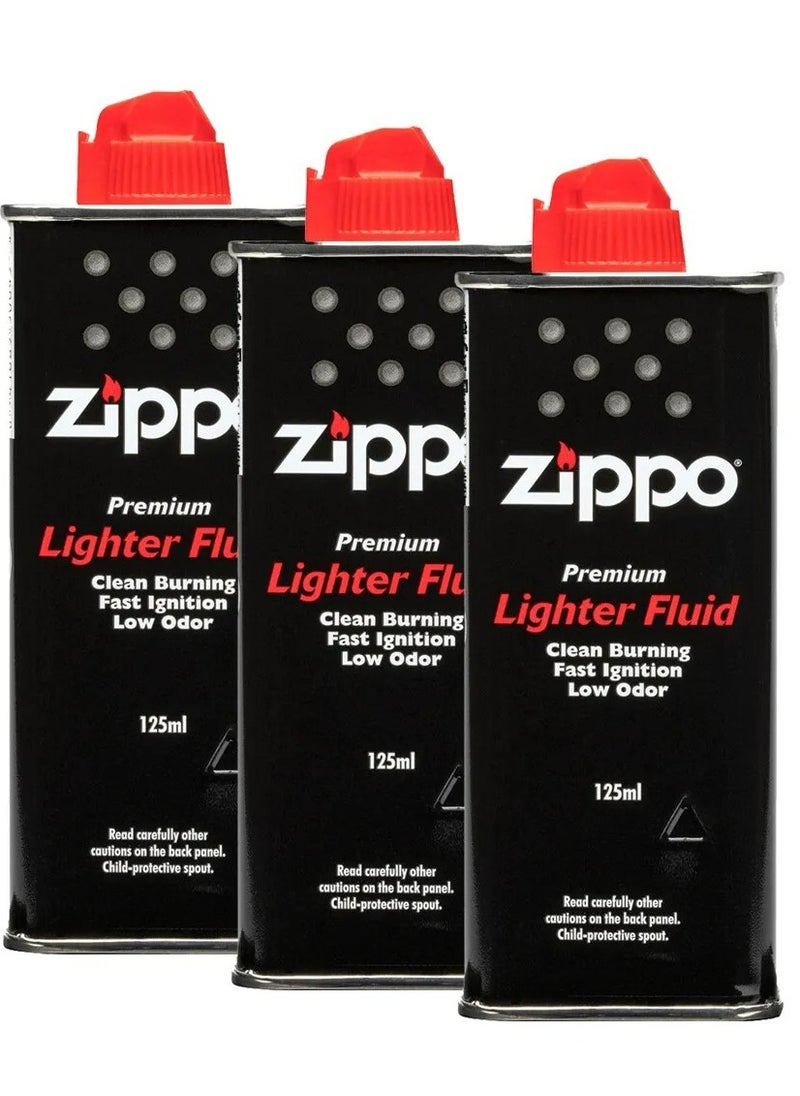 Zippo Pack of 3 - Zippo Lighter Fluid 125ml | Premium Quality for Long-Lasting Use  - Image 2