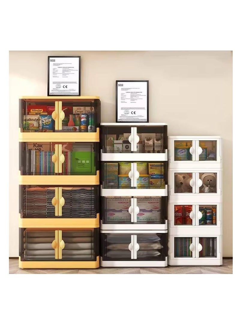 Captaintech Easy To Install Wardrobe Storage Wardrobe (Yellow, 3 Floors) Sale Price One Shelf ) Sale Price One Shelf - Image 3