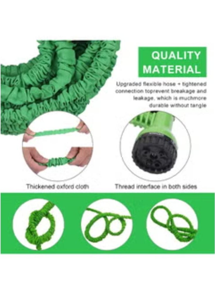100FT/30M Garden Hose Upgrade Expandable Magic Flexible Water Hose Plastic Hoses Pipe With Expandable Hose 7 Function Spray Nozzle Leak Proof To Watering, 3 kinds of water pipe connections