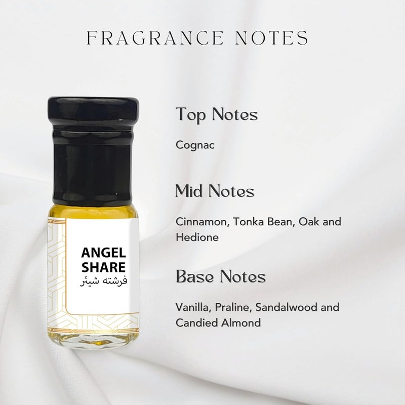LUXIFY SCENT عطر لوكسي فاي أنجلز شير 100% نقي أصلي برالين خشب الصندل عطر فانيليا خشبي طويل الأمد زيت عطر فاخر خالي من الكحول - Image 2