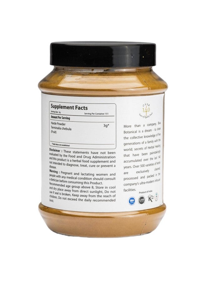 bixa BOTANICAL Haritaki Powder | Terminalia Chebula | 1 Pound / 16 OZ | Natural Bowel Cleansing | Ayurvedic Herbal Supplement | Gluten Free, Non-GMO, Steam Treated, Vegan, 100% Pure. - Image 2