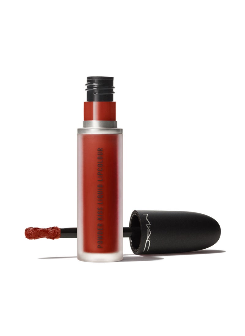 MAC Cosmetics Powder Kiss Liquid Lipcolour Intense orange brown Marrakesh-mere 5 ML / 0.17 OZ  - Image 1