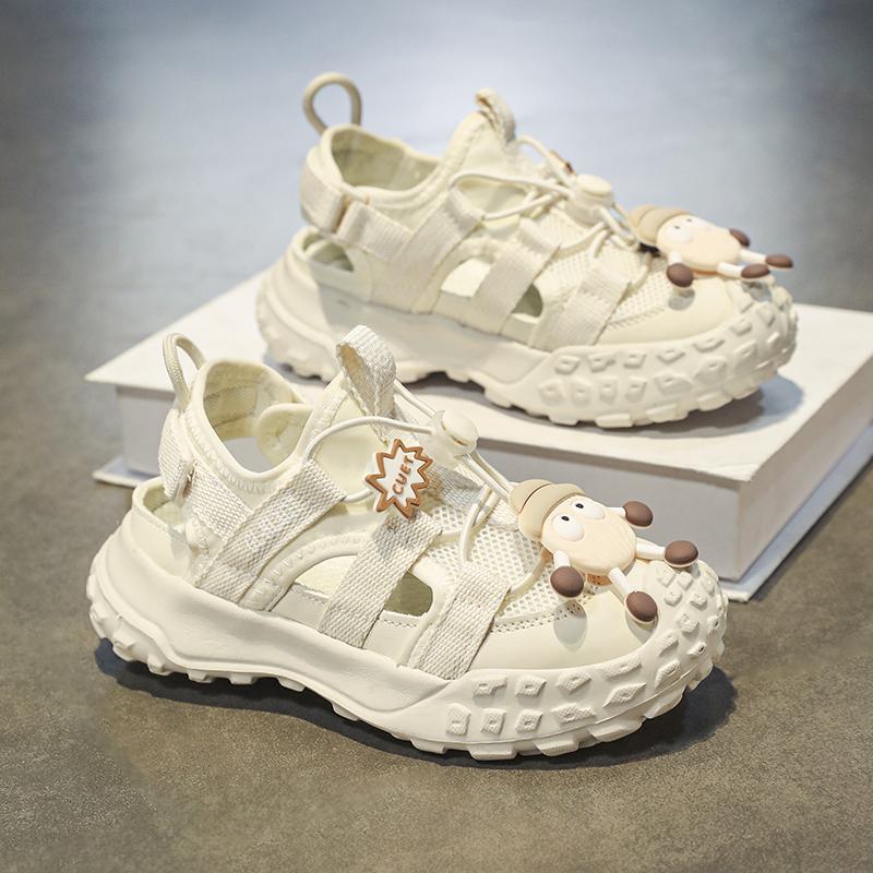 Boys' Mesh Shoes 2025 Kidsren'S Fashion Cut Out Breathable Lightweight Sports Sandals Girls' Frame Shoes - Image 3