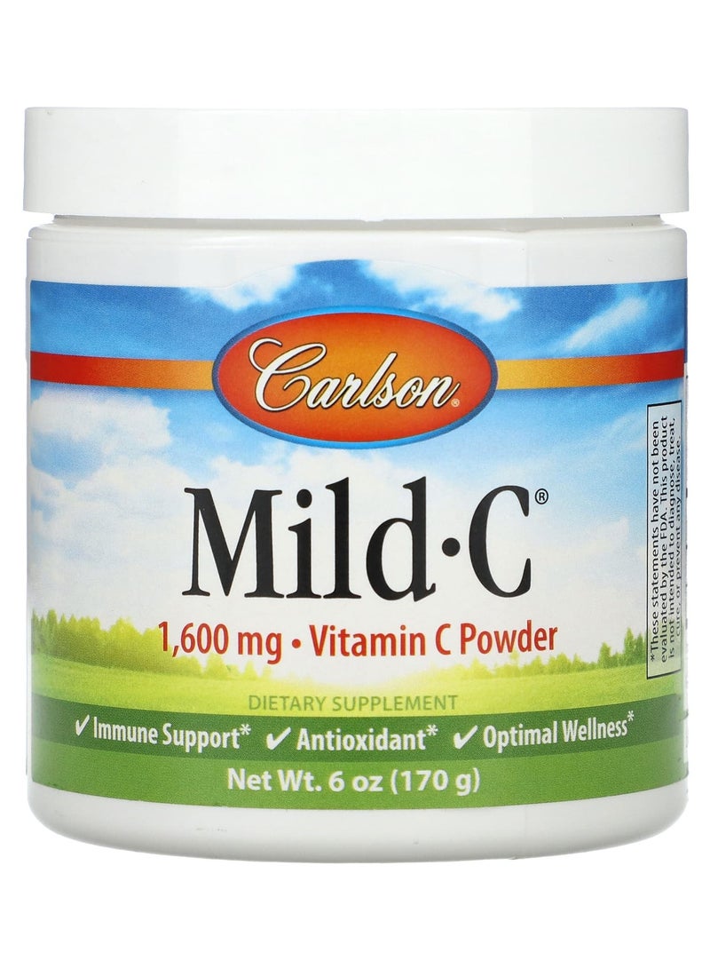 Mild-C, Vitamin C Powder, 1,600 mg, 6 oz (170 g)