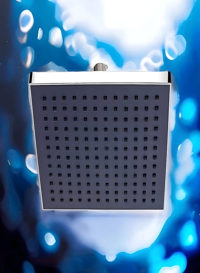 Carnival ABS Luxury Overhead Cubix Shaped 8x8 Inch Rainfall Shower Head For Bathroom Without Arm | Chrome Finish - Image 3