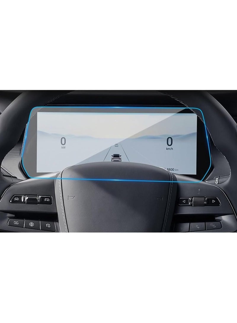 Ecosystem HD Clear Tempered Glass Car Screen Protective Films Compatible with BYD SONG L DM-i 2024-2026, 10.25" Instrument Screen Protector and 15.6" Navigation Screen Protector - Image 3