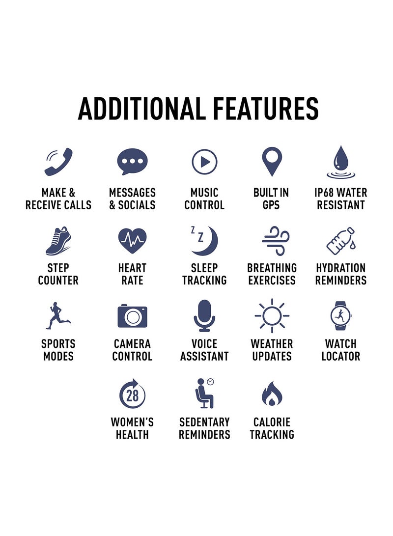 Reflex Active Venture R 400 AMOLED GPS Blue and Yellow Smart Calling Watch - Image 5