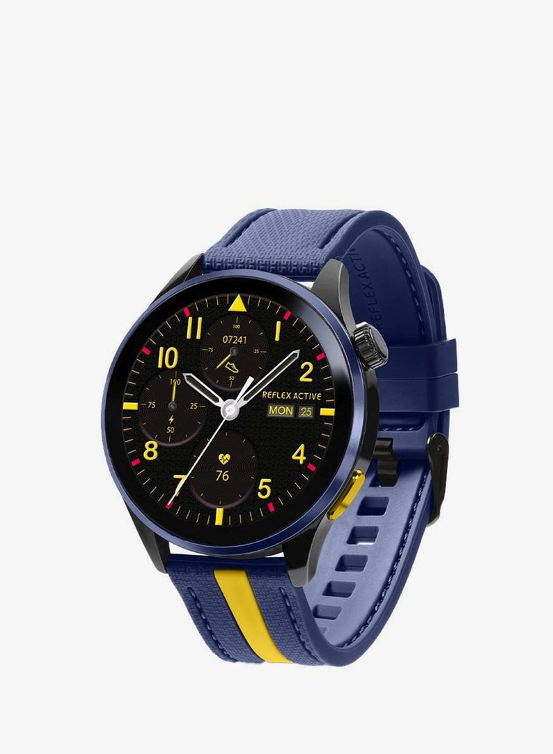 Reflex Active Venture R 400 AMOLED GPS Blue and Yellow Smart Calling Watch - Image 1