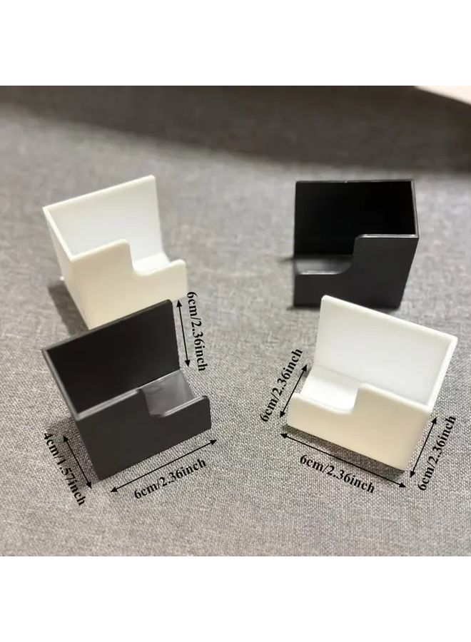 White Heavy Duty Wall Mounted Weight Scale Storage Rack Durable Plastic Space Saving Organizer - Image 5