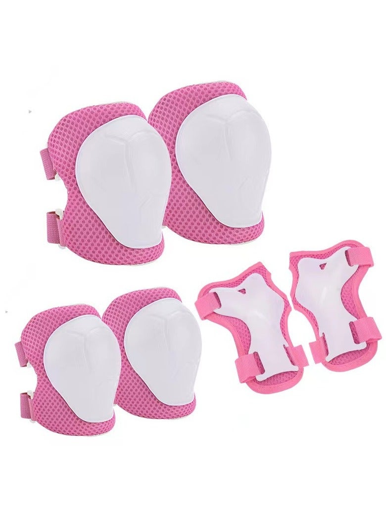 Kids Helmet and Knee Pad Set, 7 in 1 Knee Elbow Pads Wrist Guards Helmet Multi Adjustable Sports Safety Protection Pads for Kids Teenagers Scooter Skating Cycling  - Image 3