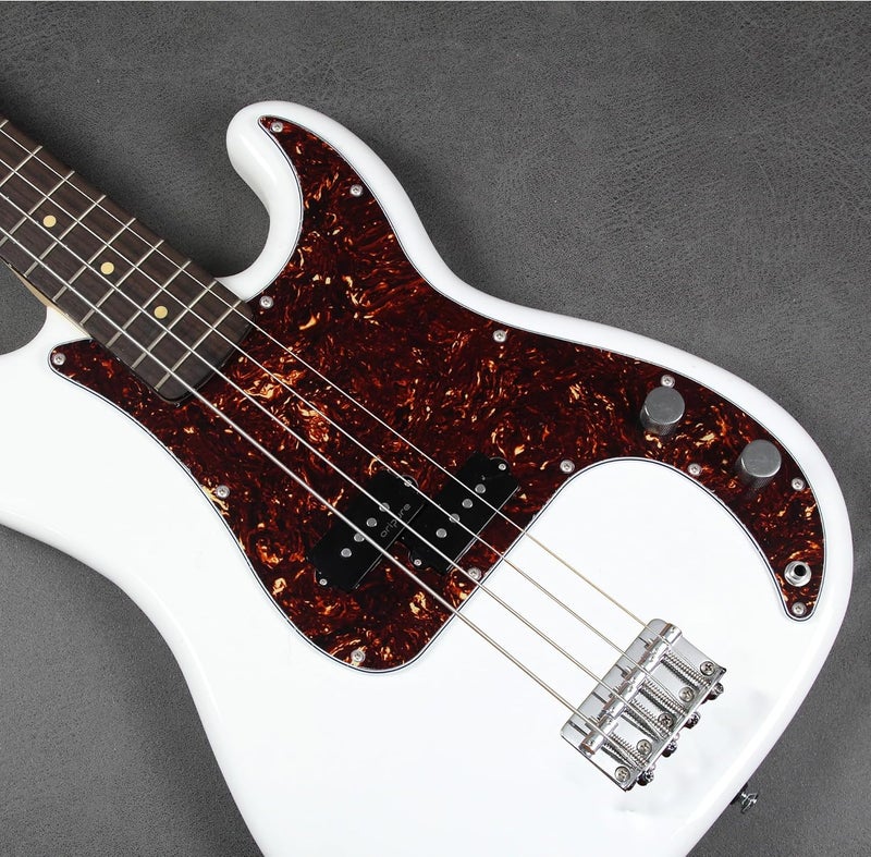 FLEOR 13 Hole P Bass Pickguard Guitar Scratch Plate Pick Guard for 4 String USA/Mexican Standard P Bass Style, 4Ply Brown Tortoise Shell - Image 5