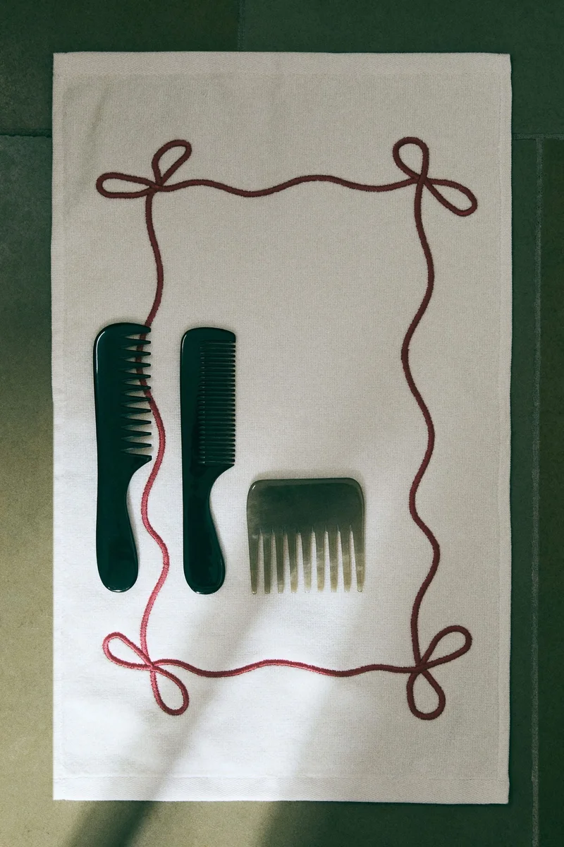 H&M Embroidered guest towel