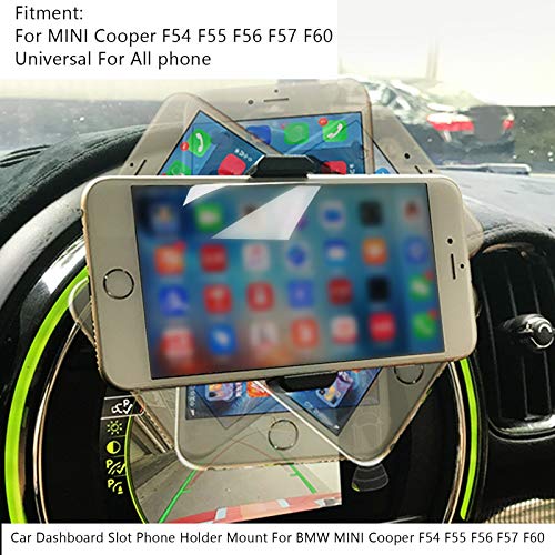 Topteng Dashboard Phone Holder for Car, Dashboard Slot Phone Holder Mount fits for BMW Mini Cooper F54 F55 F56 F57 F60, Please Check The Size and Model Before Ordering - Image 4