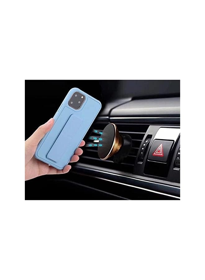 erorex Case Cover Compatible with iPhone 12 Magnetic Car Mount Kickstand and holder, Premium Silicone Vertical and horizontal Hand Strap, and Grip  - Image 5