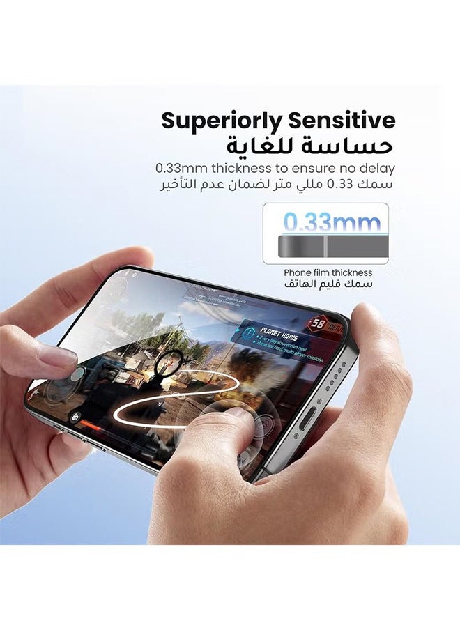 GKK 2 Pcs Tempered Glass for Xiaomi 14 Screen Protector Bubble Free Anti-Scratch 9H Hardness Fingerprint Free HD Clear Film Xiaomi 14 Screen Protector  - Image 4