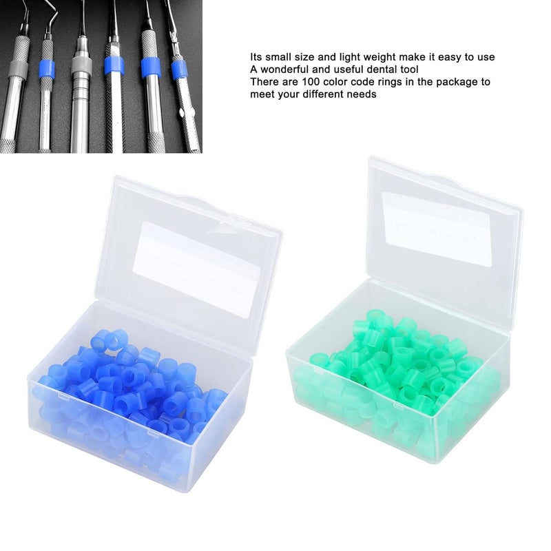 klarako Dental Color Code Ringsb, 200pcs Color Code Rings Silicone Easy Clean Dental Color Code Rings for Distinguish and Dental Instruments - Image 3