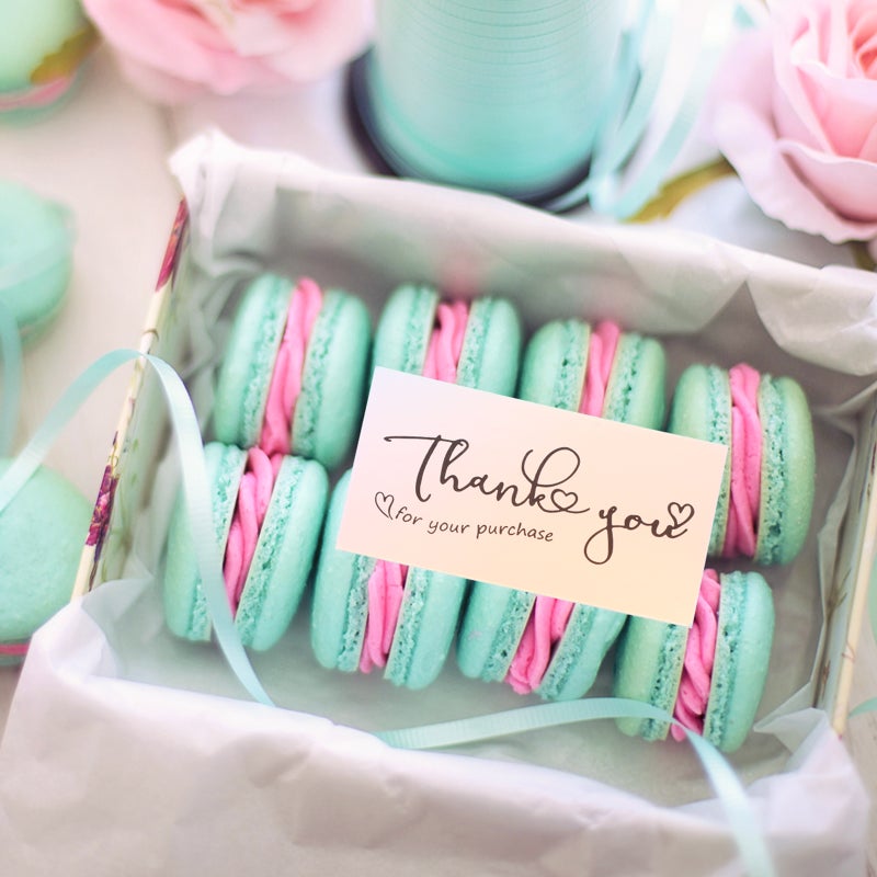 100 pcs Thank You Cards Thank You Postcards Small Business Thanks Themed Postcards - Image 3