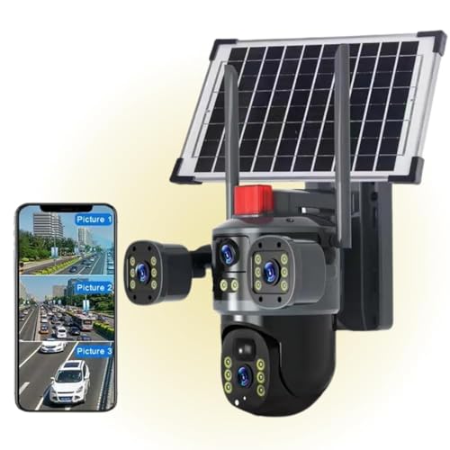 JK Vision Smarthome 4g Solar High Resolution Pan & Tilt Zoom Smart Outdoor Security Camera with Night Vision, Motion Detection, Alarm, IP66 Rating & SD Card Support (batman1) - Image 1