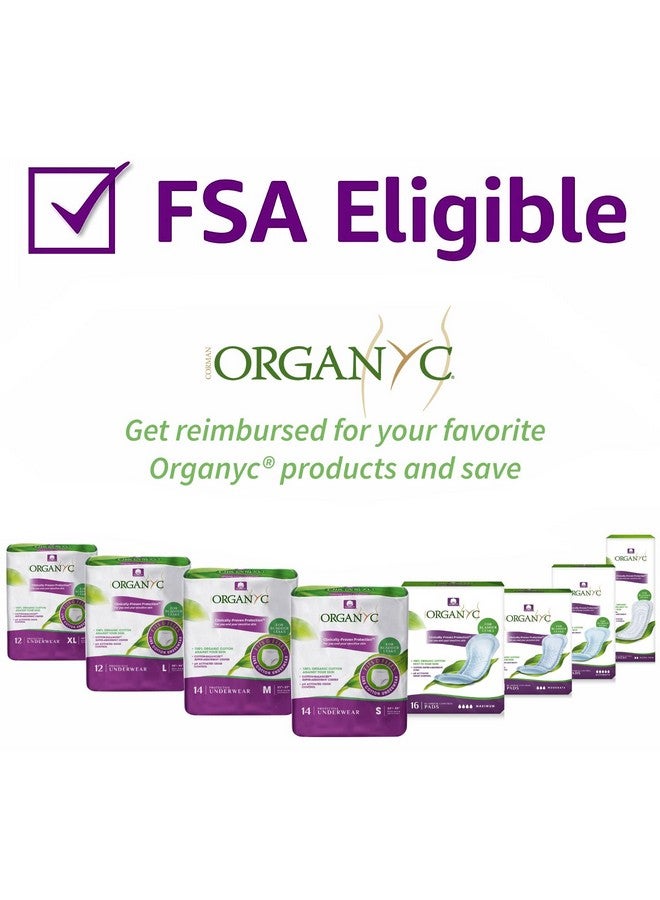 Organyc 100% Organic Cotton Light Incontinence Liners for Bladder Leakage Control, FSA/HSA Eligible, Ultra Thin, Light Flow, 24 Count - Image 3