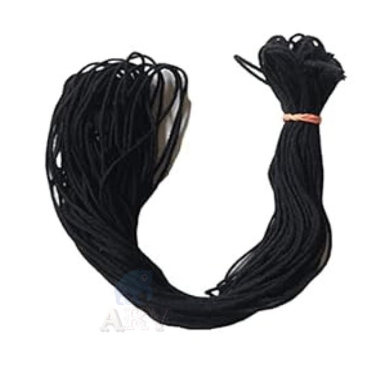 100% Cotton Dark Black Kala Cotton Nazar Dhaga, 10 Meters Religious Black Thread - Kala Dhaga - Anant Dhaga -100% Cotton Moltadu Najar Surksha for Boys,Girls (10 Mtr, Cotton-Black) av9 - Image 1