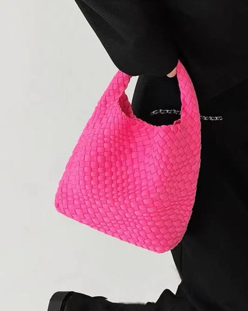 2023 New High-Grade Nylon Woven Underarm Bag Portable Vegetable Basket Tote Bag Chain Messenger Bag Women'S Bag - Image 1